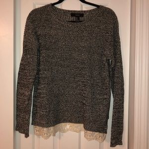 Black and White Forever 21 Sweater